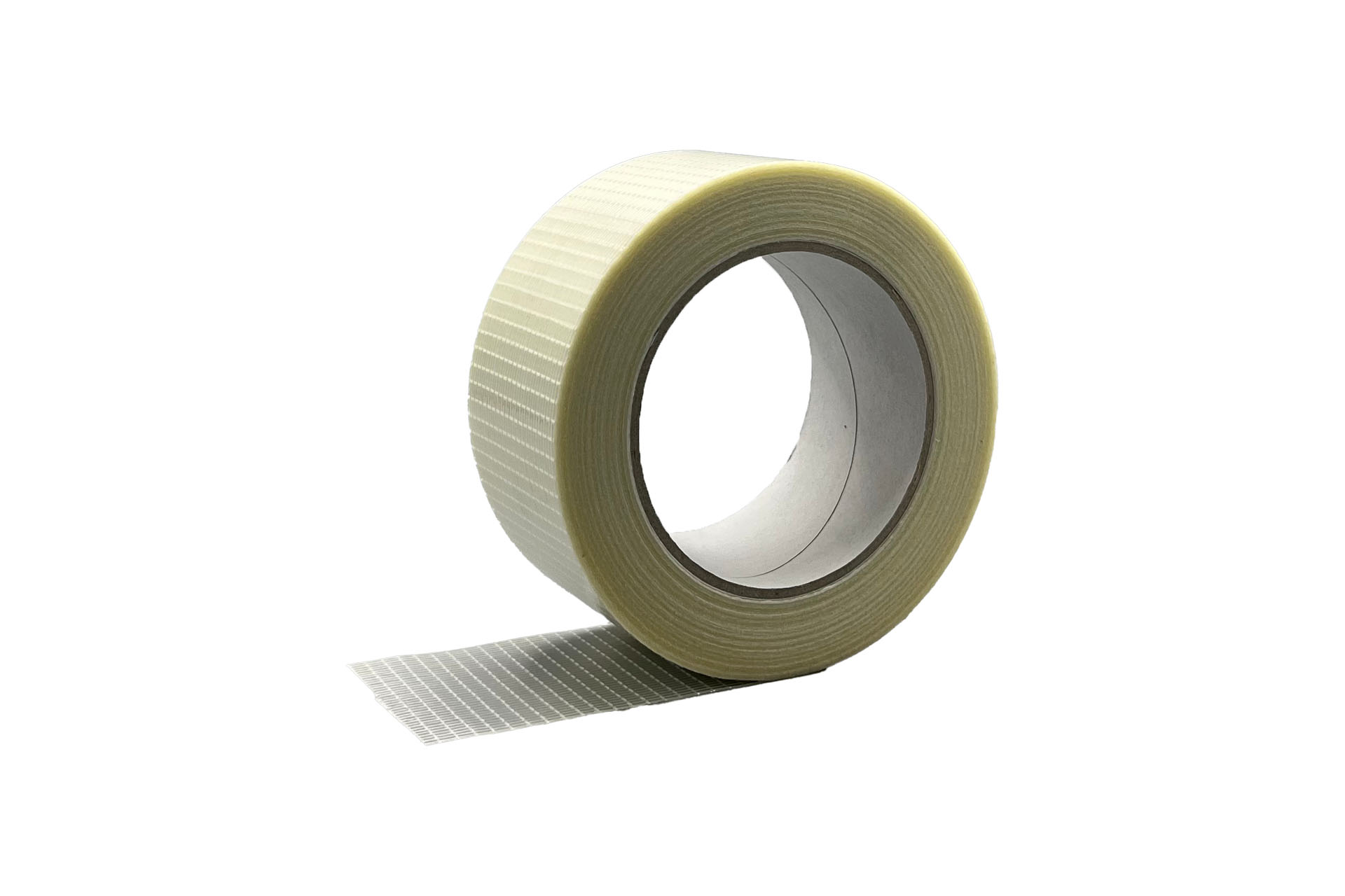Filament adhesive tape, cross-woven (longitudinally and transversely reinforced)