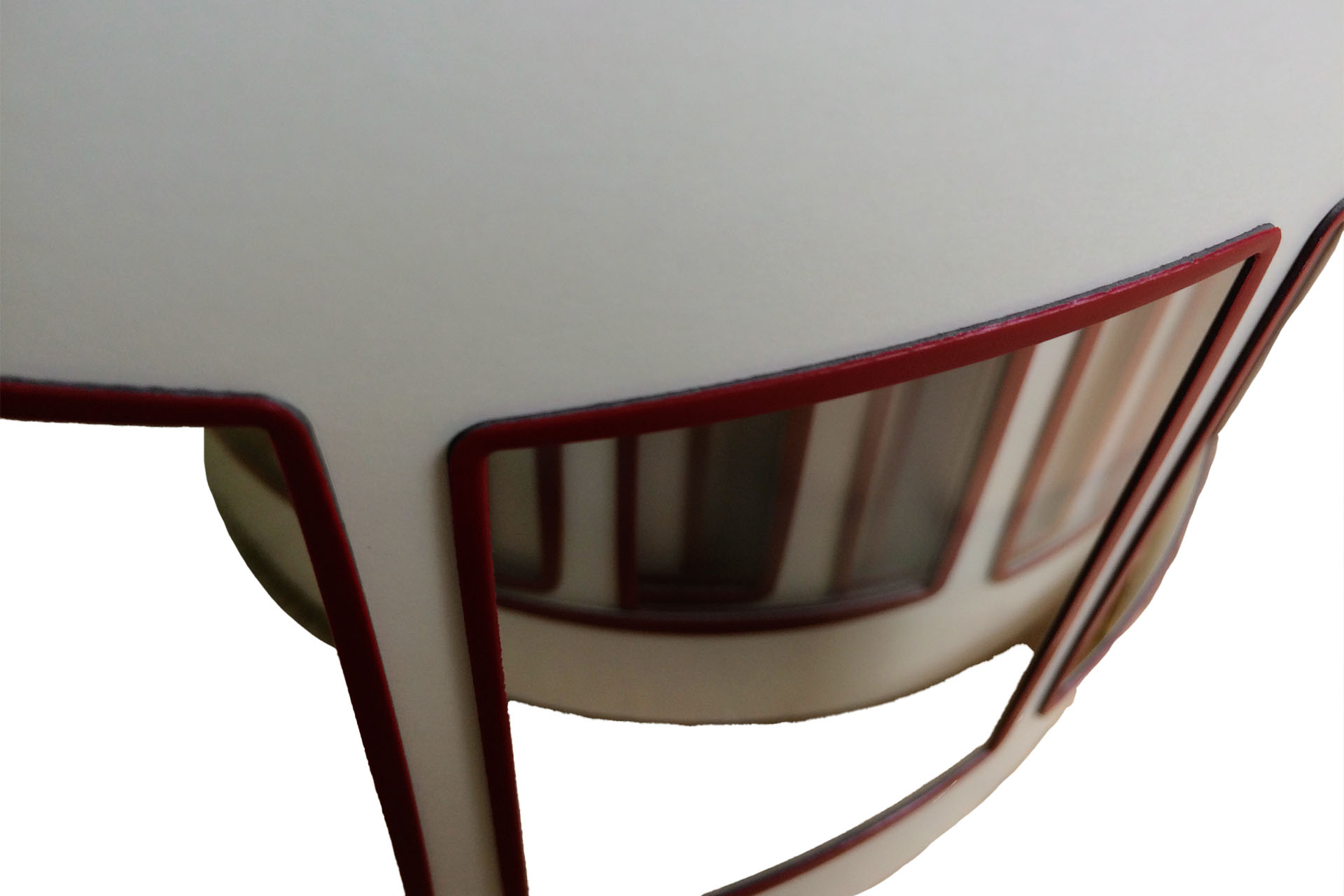 Die-Cut Parts Gasket Foam Adhesive Tape, Red, Double-Sided